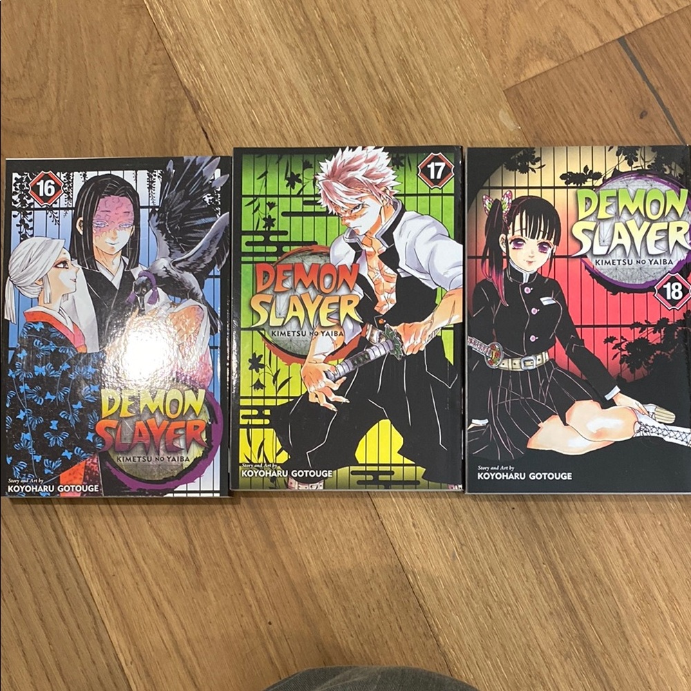 Demon Slayer Manga Volumes 16-18
